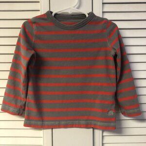 Mini Boden Size 2/3 Striped Long Sleeve Tee